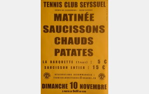 MATINEE SAUCISSONS CHAUDS PATATES