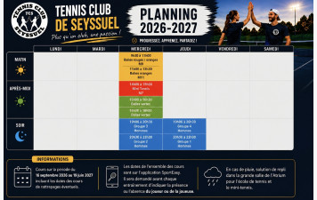 PLANNING ENTRAINEMENTS 2026-2026