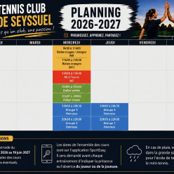 PLANNING ENTRAINEMENTS 2026-2026